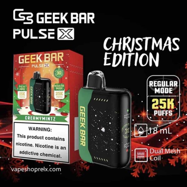 GEEK BAR PULSE X 25000Puffs星空一次性可充電電子煙｜拋棄式超大容量全球爆款